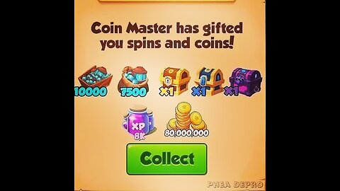 Grab your Gift 800 Spins coin master