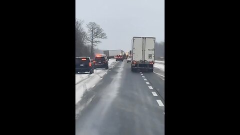 High Winds On Hwy 402 Sarnia