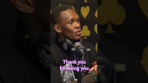 Thankyoy for keeping it real Israel Adesanya #honeybadgerhour #israeladesanya