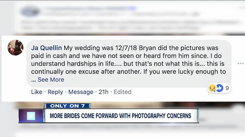 Additional brides come forward with wedding photography concerns