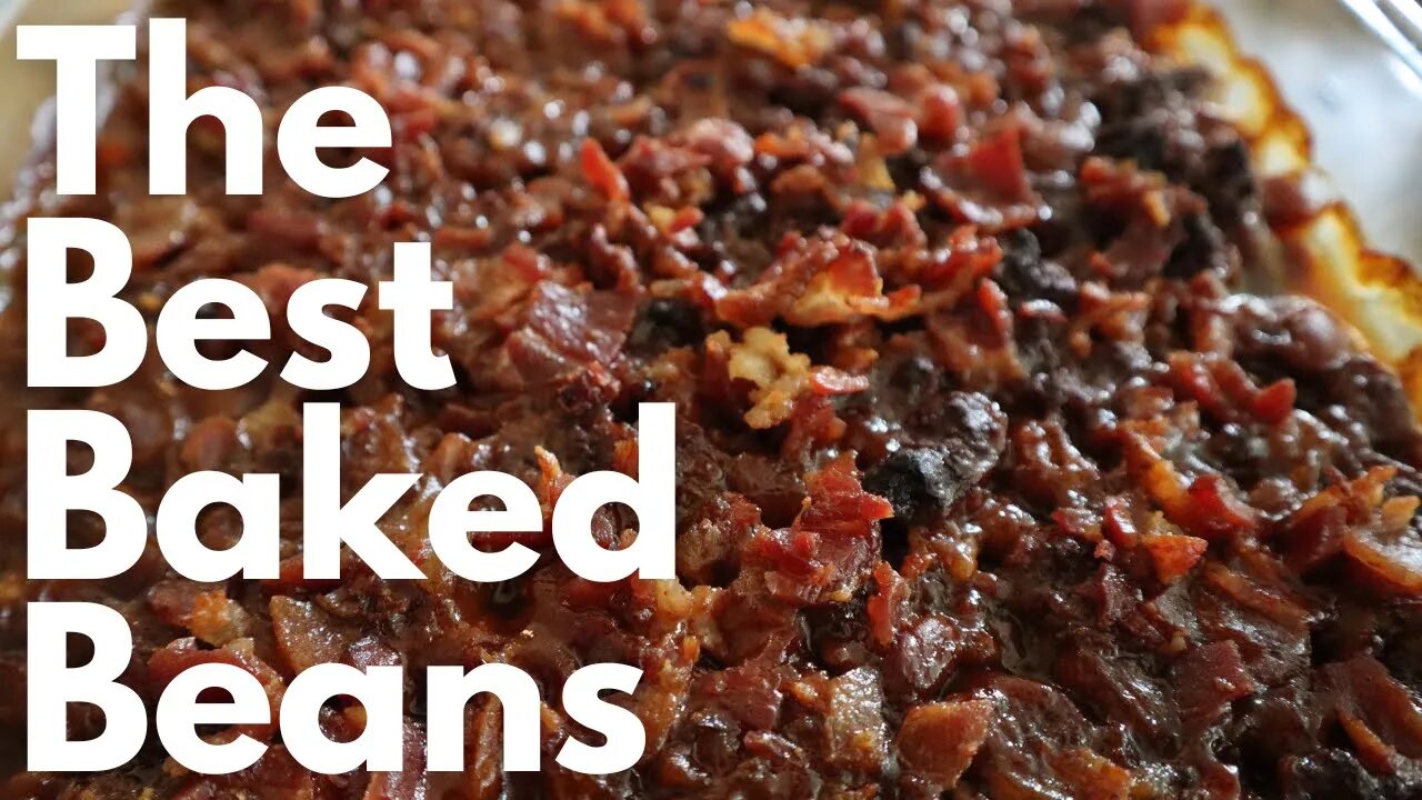 The BEST BBQ Baked Beans Recipe with Bacon & Ground Beef