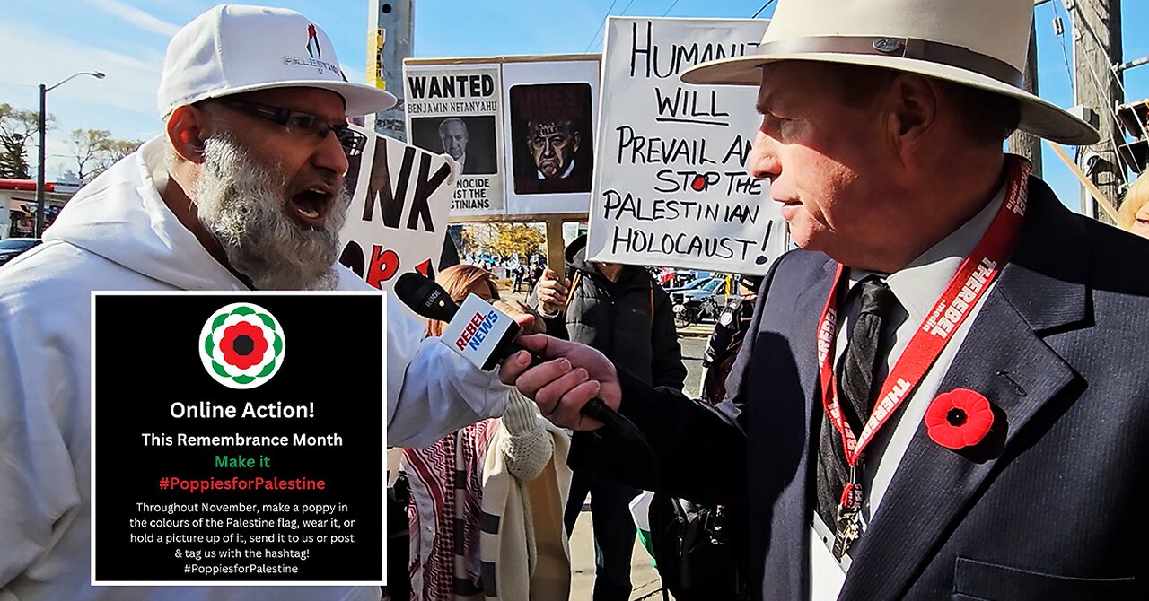 Pro-Hamas supporters want Canadians to wear poppies bearing the colours of the Palestinian flag!