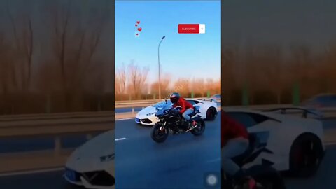 Amazing! super car vs super motorcycle #shorts