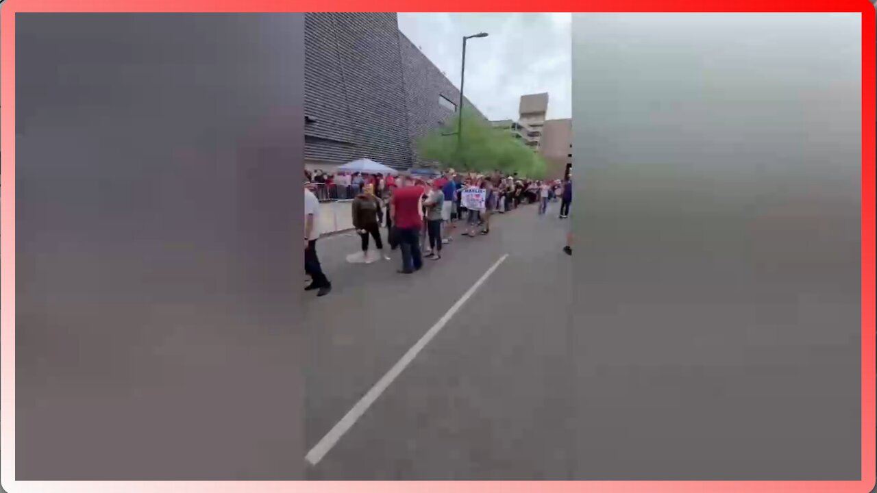 AZ Trump Rally - 7-24-21 Thousands Lined Up Hours Before the Doors Opened - 2606