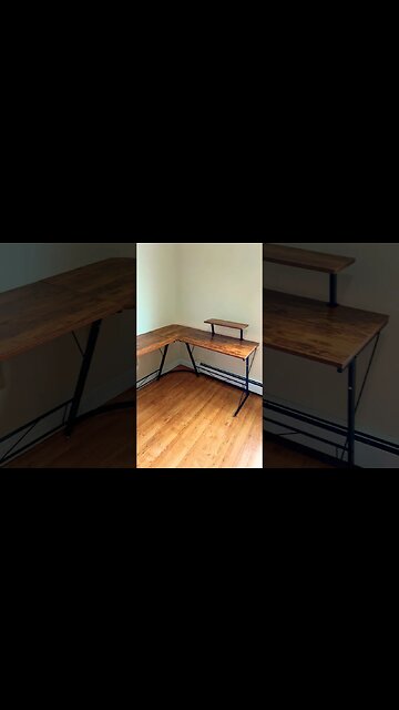 Built a Desk for my New Home Office! 🖥️