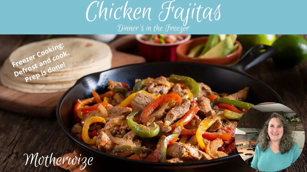 Easy Chicken Fajitas + a Quick Freezer Meal #freezercooking #freezermeals