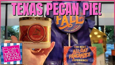 $2.95 Sale Tomorrow | Texas Pecan Pie | Store Walk Thru | #bathandbodyworks #candles #halloween