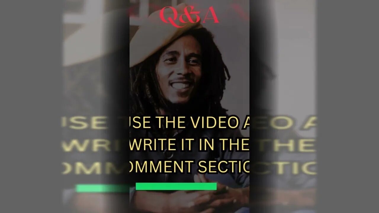 #1 Bob Marley Q&A