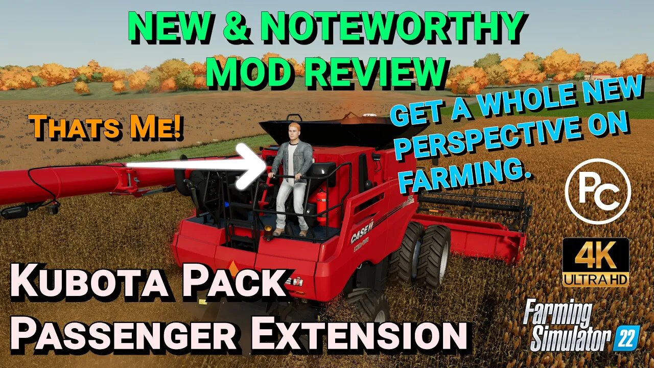 Kubota Pack Passenger Extension | Mod Review | Farming Simulator 22