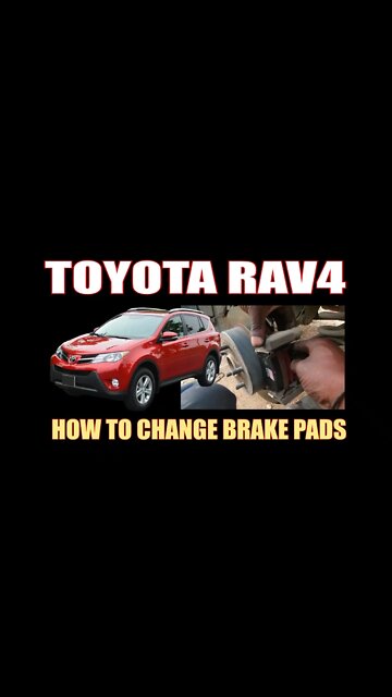 Toyota Rav4 - How to change Rear Brake Pads #shorts