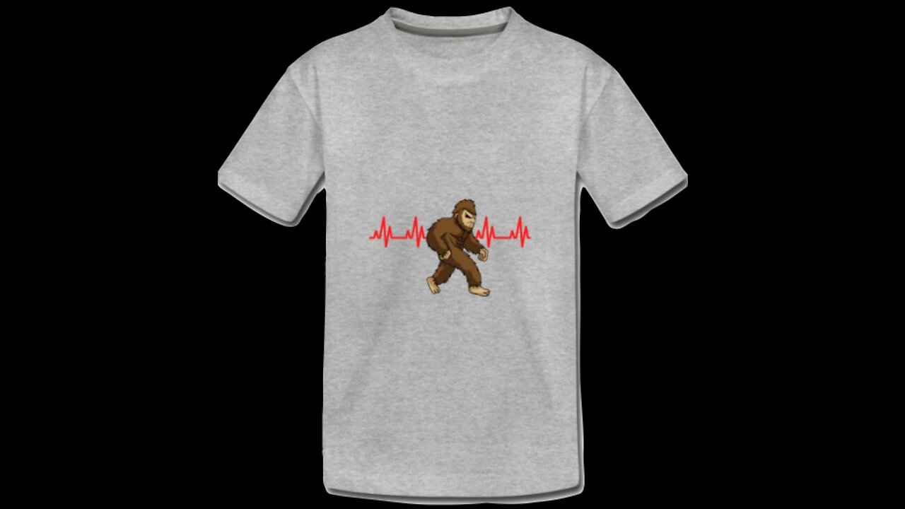 I Love Bigfoot Heartbeat Pulse | Now in Different Colors, Shirts, Hoodies, Mugs, Hats & More!