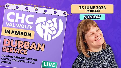 Live DURBAN Healing & Deliverance Service | Val Wolff, Sunday, 25 June 2023, BE SET FREE IN CHRIST!