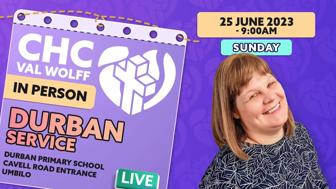 Live DURBAN Healing & Deliverance Service | Val Wolff, Sunday, 25 June 2023, BE SET FREE IN CHRIST!