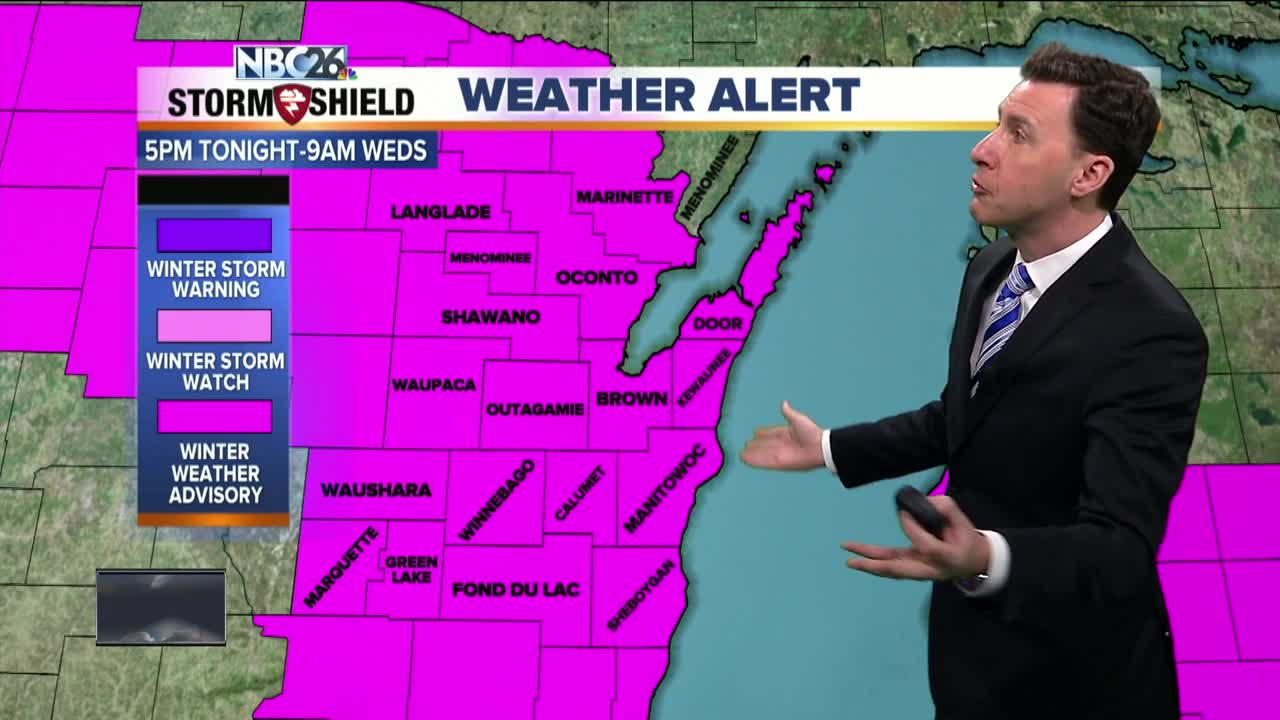 Michael Fish's NBC26 winter weather forecast