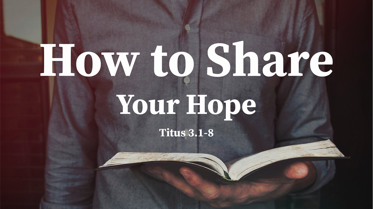 How To Share Your Hope