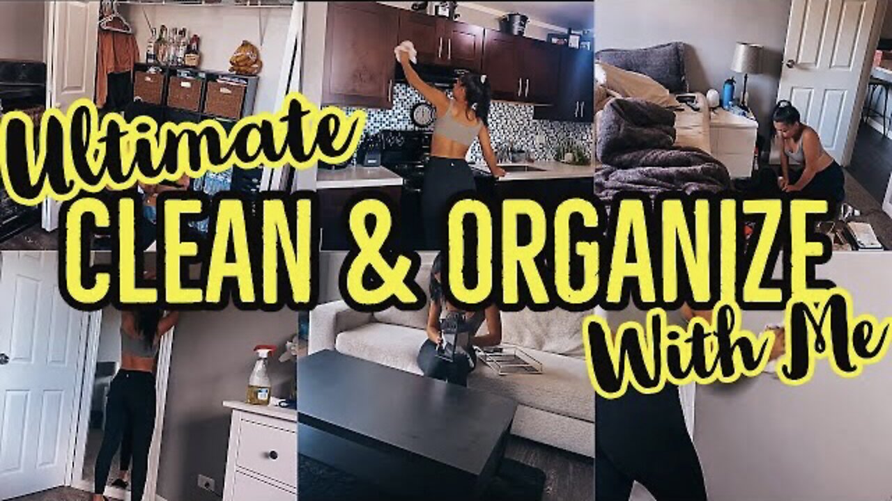 *ULTIMATE* CLEAN & ORGANIZE WITH ME 2021 | CLEANING MY ENTIRE APARTMENT|SPEED CLEANING|ez tingz