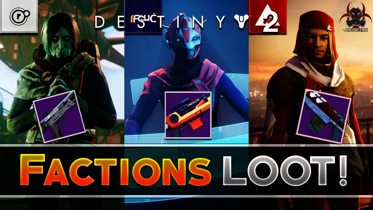 Destiny 2 | First Look at Factions LOOT (Armor, Weapons, Shaders, etc.)