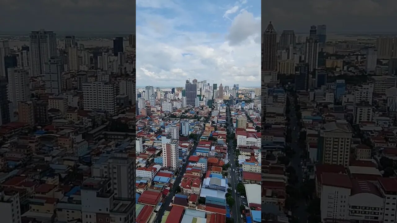 My Rooftop Phnom Penh Cambodia 🇰🇭 #shorts #phnompenh #cambodia #skyline