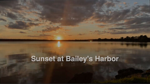 Sunset at Bailey's Harbor in Door County Wisconsin