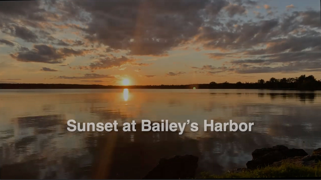 Sunset at Bailey's Harbor in Door County Wisconsin