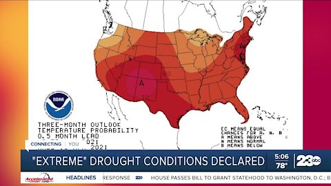 "Extreme" drought conditions declared