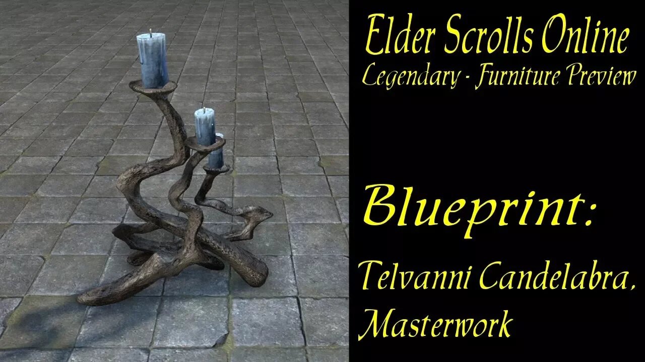 ESO Blueprint Telvanni Candelabra Masterwork furniture preview