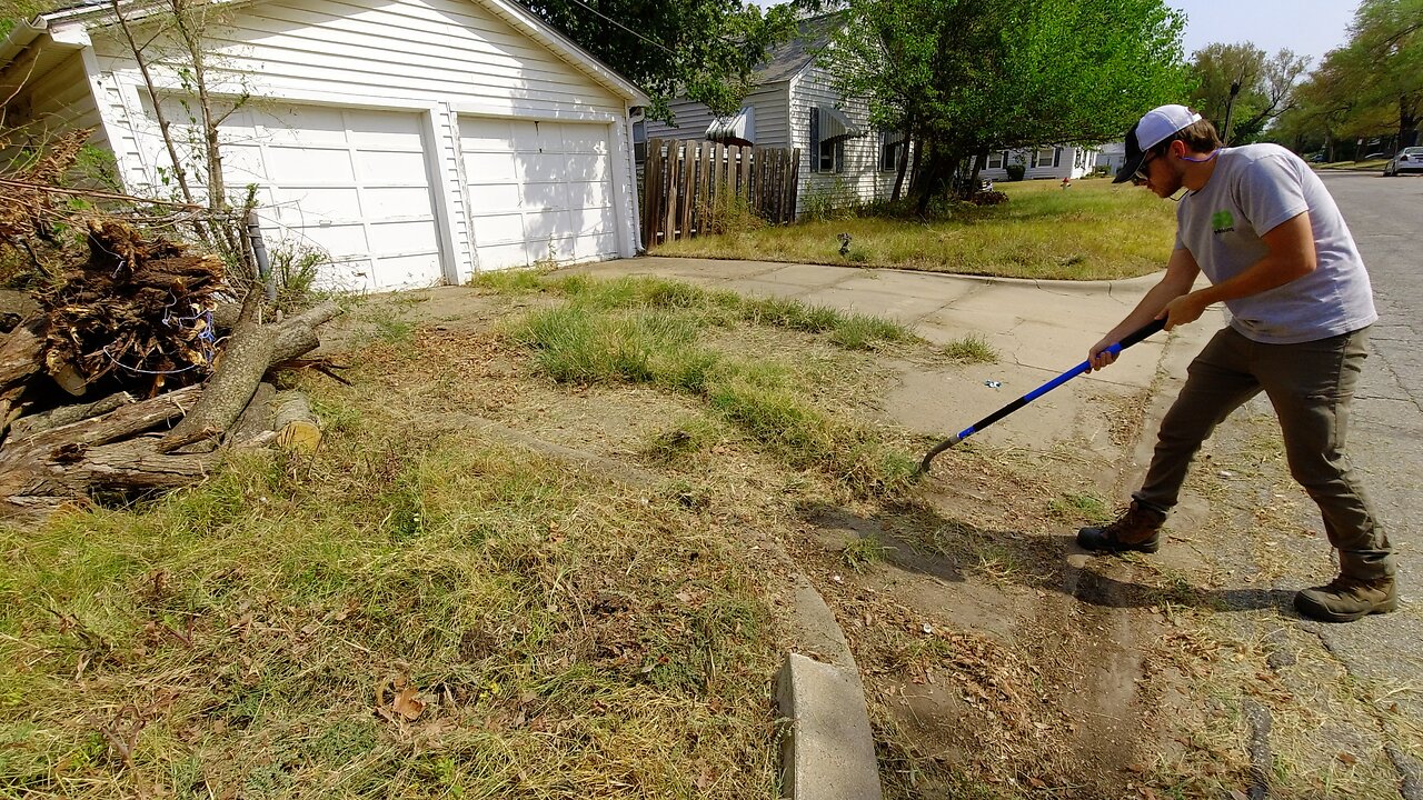 He didn't have a PENNY to his name - So I told him I'd clean up his OVERGROWN lawn at NO CHARGE