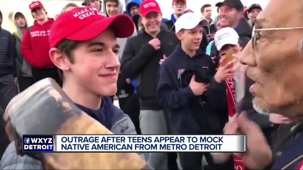 Outrage after teens appear to mock Native American from metro Detroit