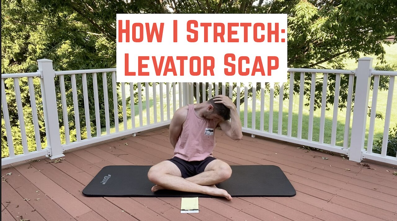 MY Levator Scap Stretch #stretch #gym #exercise #neck #pain