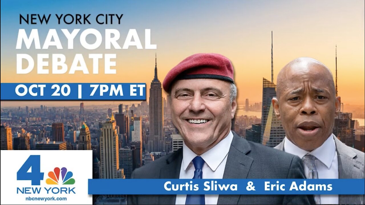 NYC Mayoral Debate - Oct 20, 2021 - Curtis Sliwa & Eric Adams