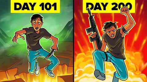 I Survived 200 Days of NUCLEAR WAR (Not Minecraft)