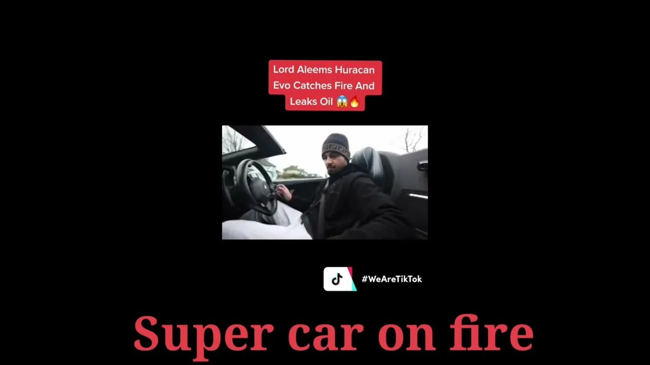 super car on fire latest cartok video