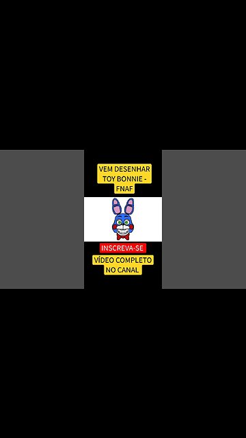 COMO DESENHAR TOY BONNIE FNAF FÁCIL #desenho #shorts #desenhofacil #desenholivre