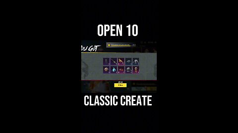 open 10 classic create Bgmi #shorts #pkdreamboy