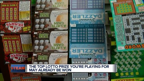 You could be playing for a top lottery prize that's already been claimed