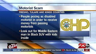 Scam targeting motorists