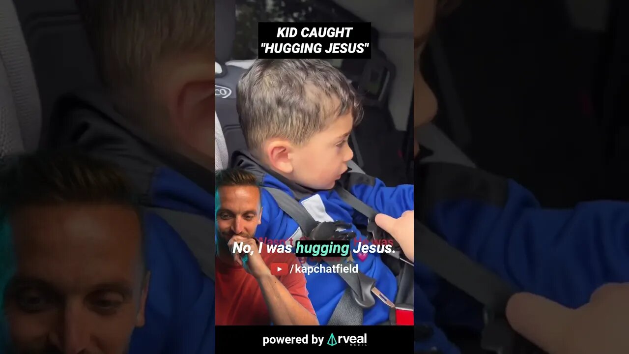 Kid caught "hugging Jesus" 🤣 #jesus #christianity #holyspirit #bible #god