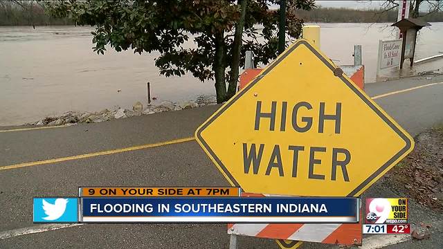 Flooding in southeastern Indiana