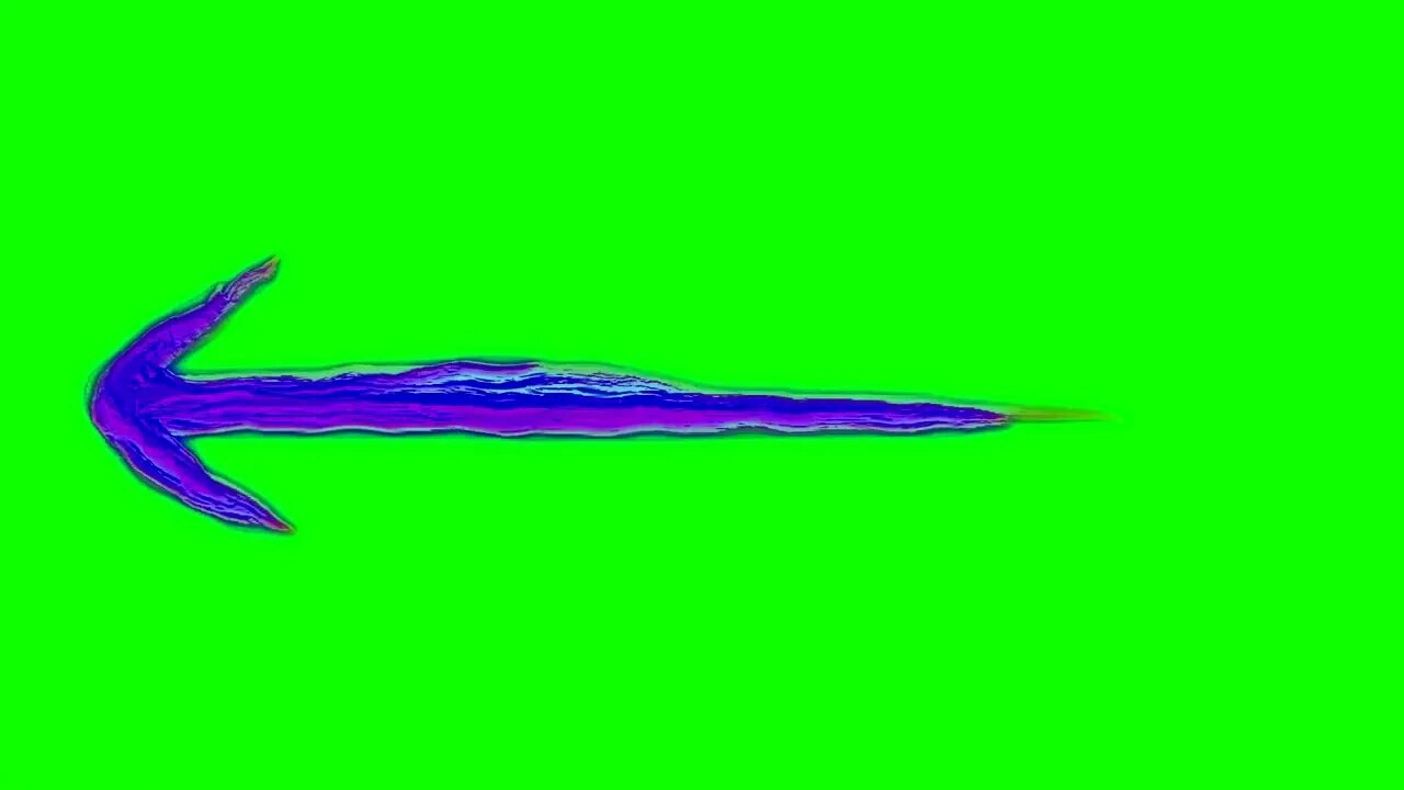 Animated Purple Arrow Green Screen