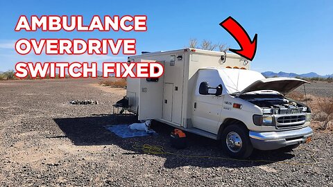 How To Fix Your Ford Ambulance Conversion Skoolie Van Overdrive Button For CHEAP!!! EASY!