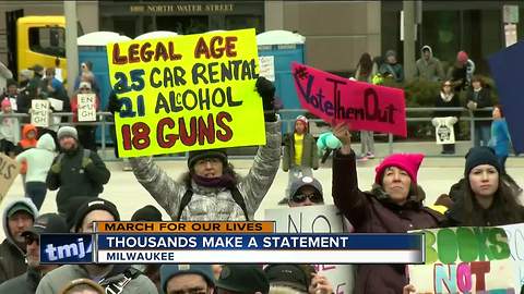 Thousands attend "March For Our Lives" in Milwaukee