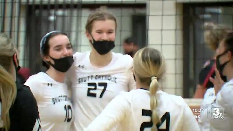 Husker volleyball recruits in action