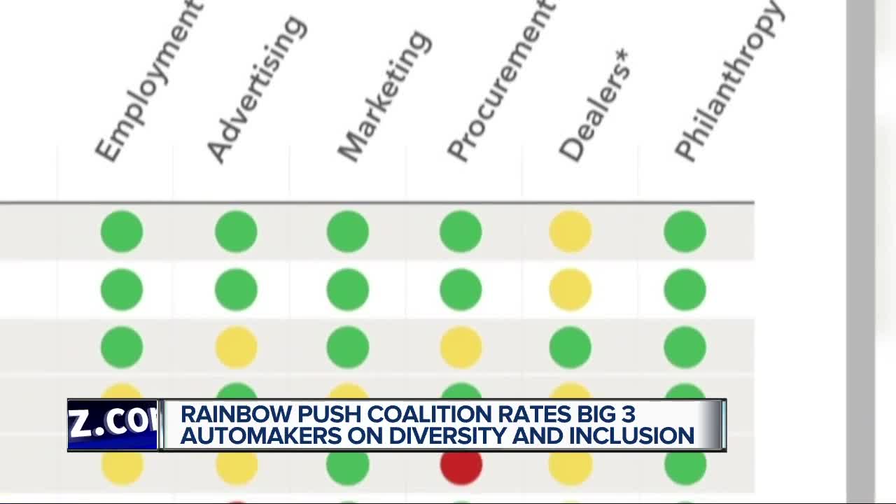 Rainbow Push Coalition rates big 3 automakers on diversity and inclusion