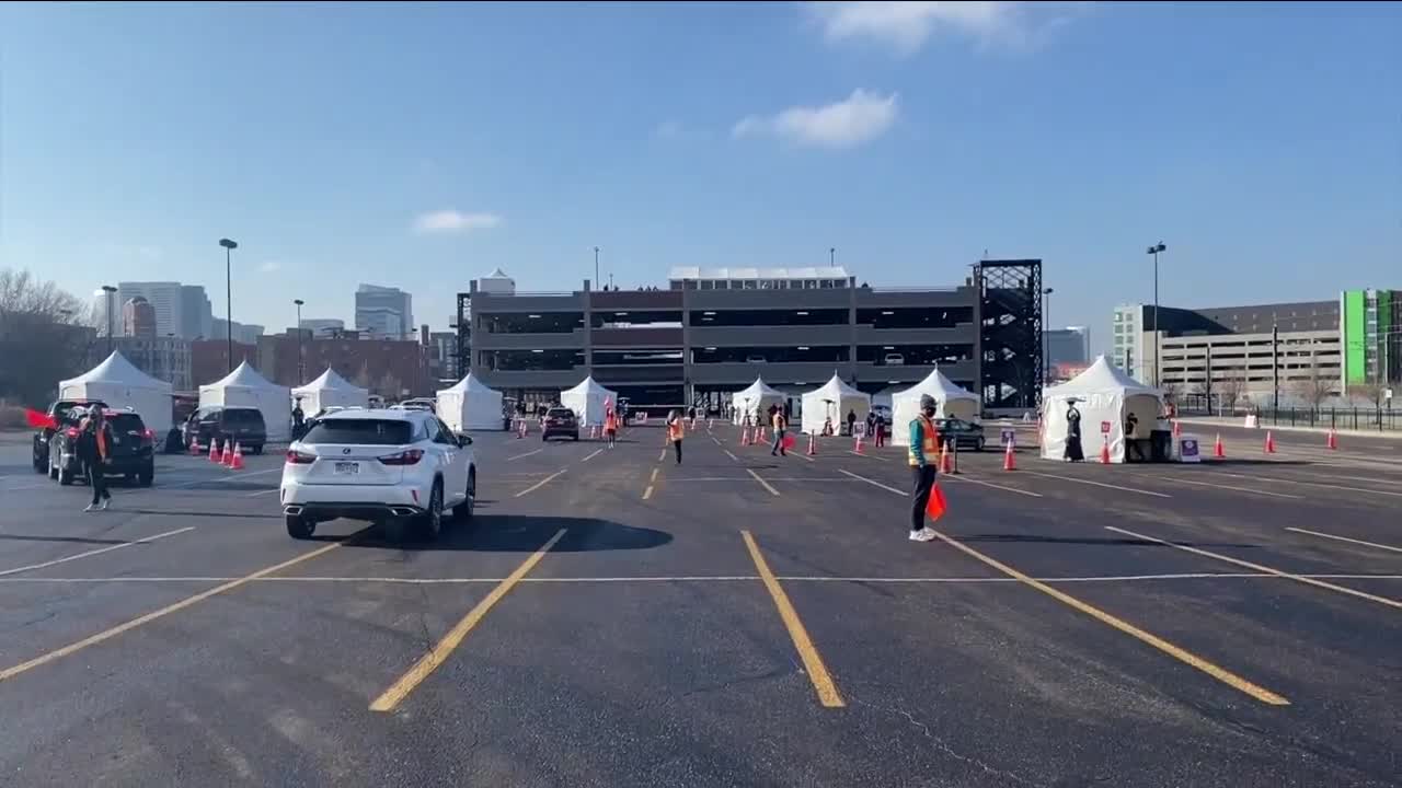 "I just go the COVID-19 Vaccine!": UCHealth holds mass vaccination event at Coors Field