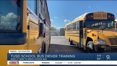 TUSD conducts six-week training to get school bus drivers