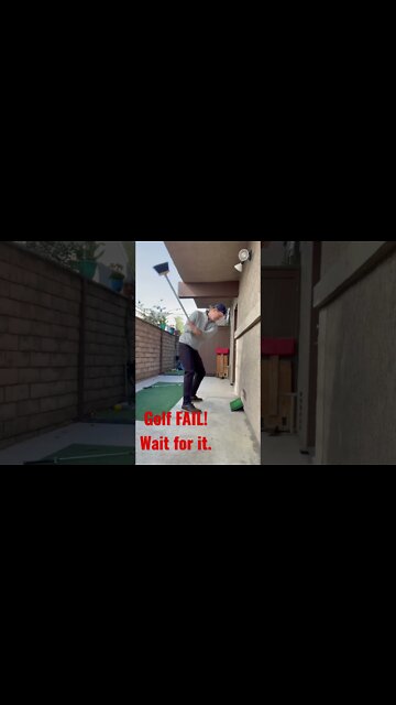 #golf #fail golf experiment gone wrong. #shorts #short