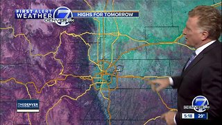 Monday evening forecast