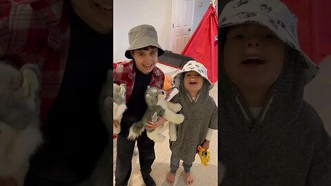 Hunting Bad Guys! Jon And Mac Looking Ferocious #shorts #cute