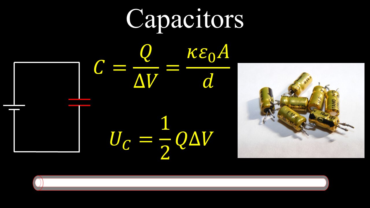 Capacitors, Capacitance, Electric Field, Voltage, Energy Stored, Example - Physics