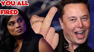 Elon Musk Fires Twitter's Vijaya Gadde ON AIR!